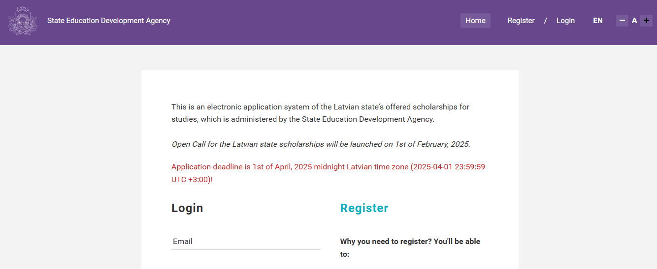 The Latvia Government Scholarships 2025 