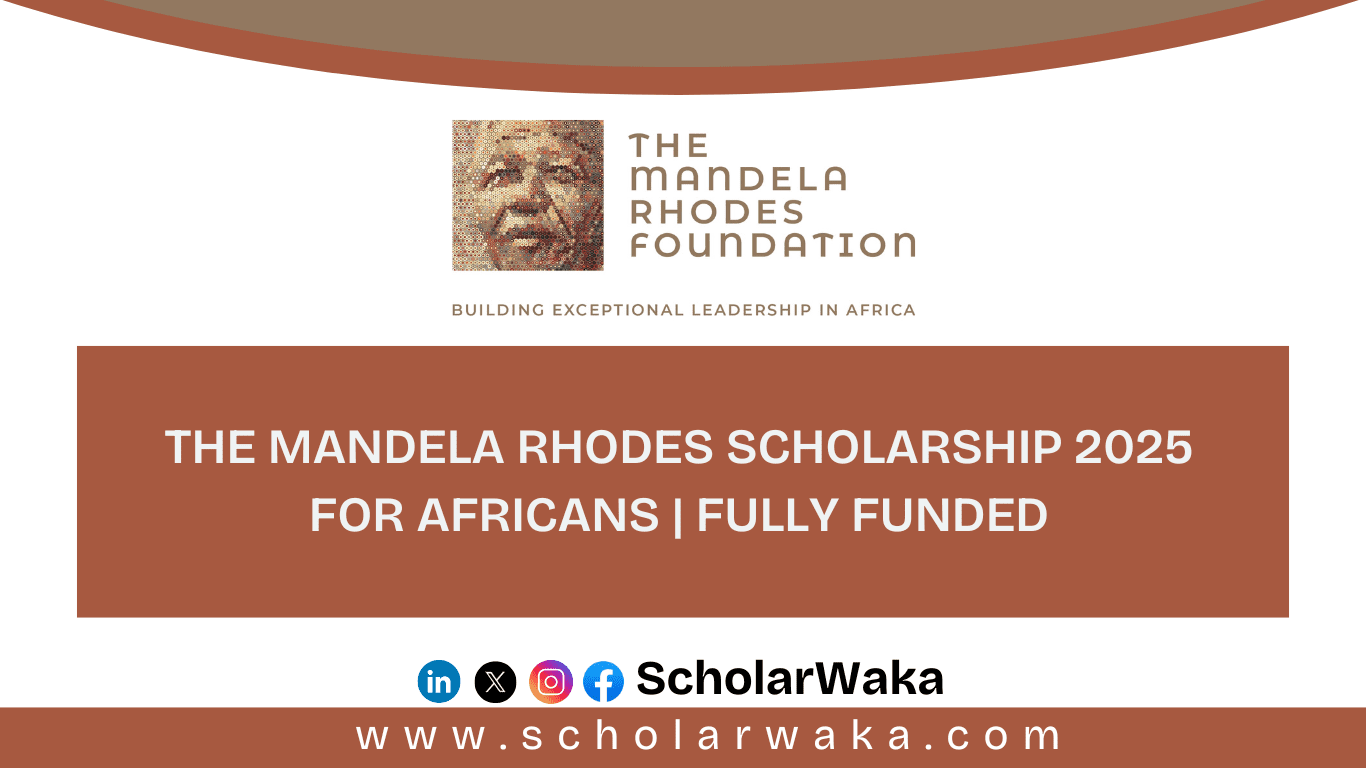 Mandela Rhodes Scholarship 2025 - ScholarWaka