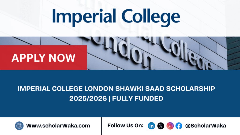 Shawki Saad Scholarship 2025/2026 - ScholarWaka