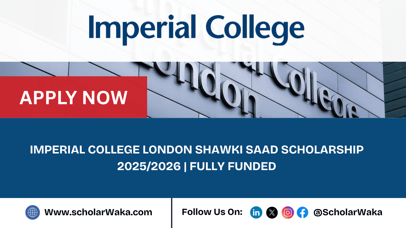 Shawki Saad Scholarship 2025/2026 - ScholarWaka