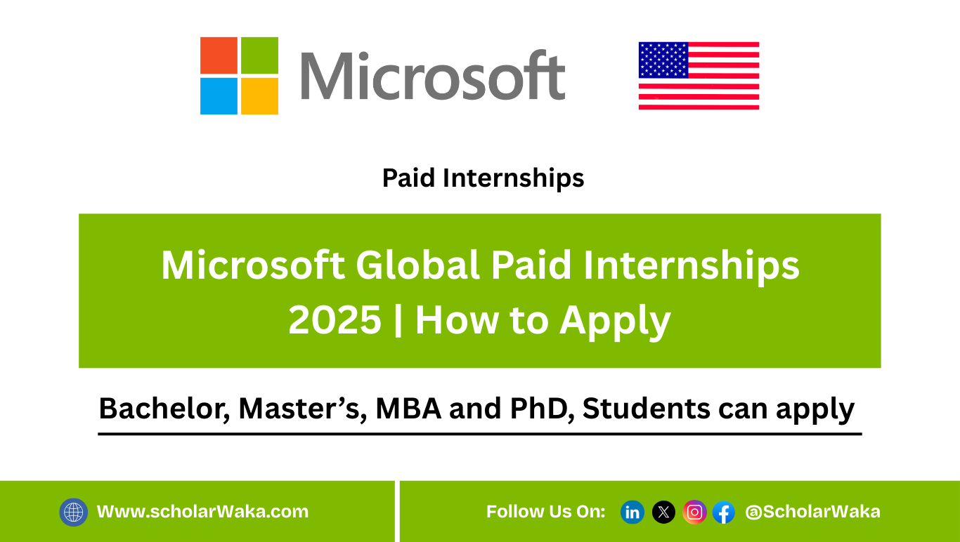 Microsoft Global Paid Internships 2025 - ScholarWaka