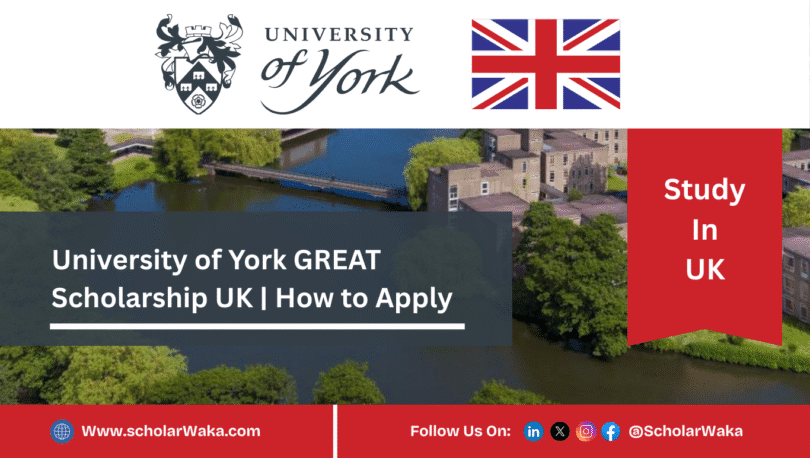 University of York GREAT Scholarship 2025/2026 - ScholarWaka