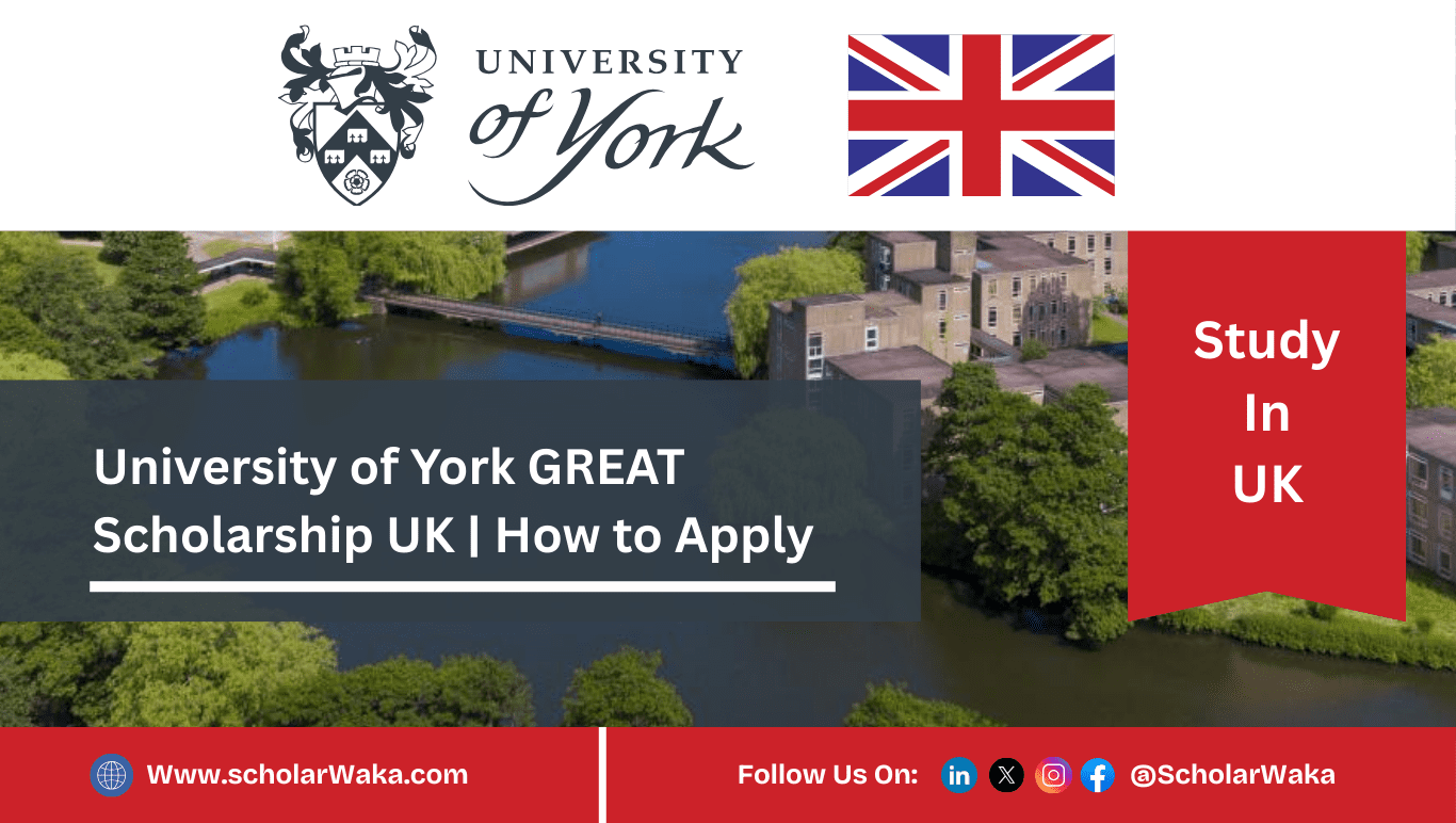 University of York GREAT Scholarship 2025/2026 - ScholarWaka