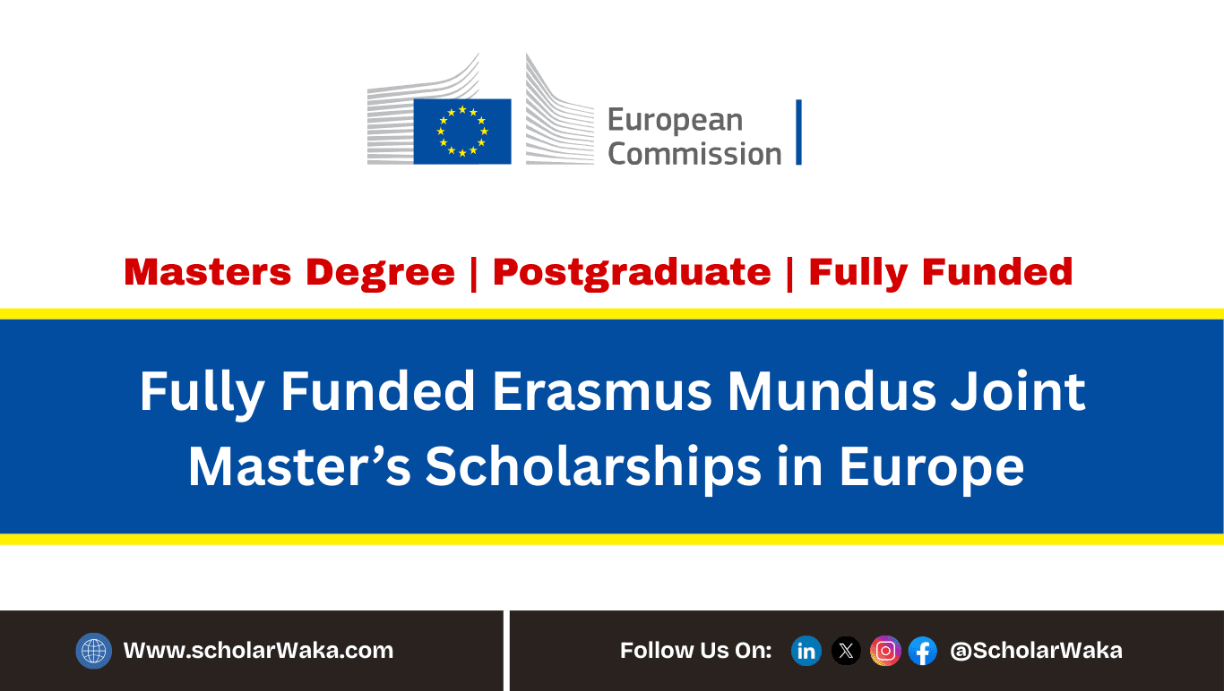Erasmus Mundus Joint Master’s Scholarships - ScholarWaka