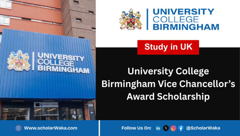 University College Birmingham Vice Chancellor’s Award 2025 - ScholarWaka