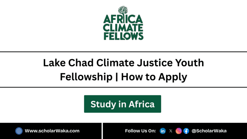 Lake Chad Climate Justice Youth Fellowship - ScholarWaka