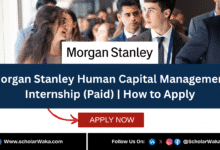 Morgan Stanley 2025 Human Capital Management Internship (Paid) | How to Apply - ScholarWaka