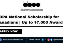 BBPA National Scholarship 2025 for Canadians | Up to $7,000 Award - ScholarWaka