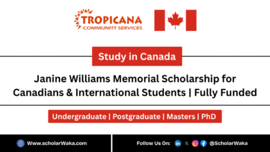 Janine Williams Memorial Scholarship 2025 for Canadians | Fully Funded - ScholarWaka