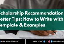 Scholarship Recommendation Letter Tips: How to Write with Template & Examples - ScholarWaka