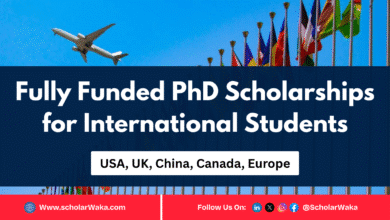 Fully Funded PhD Scholarships for International Students 2025 - ScholarWaka
