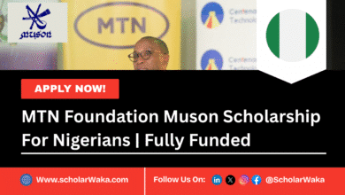 MTN Foundation Muson Scholarship 2025/2026 For Nigerians | Fully Funded - ScholarWaka