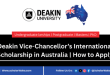 Deakin Vice-Chancellor’s International Scholarship 2025/2026 in Australia | How to Apply - ScholarWaka