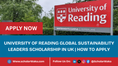 University of Reading Global Sustainability Leaders Scholarship 2025/2026 in UK | How to Apply - ScholarWaka