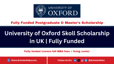 University of Oxford Skoll Scholarship in UK 2026 | Fully Funded - ScholarWaka