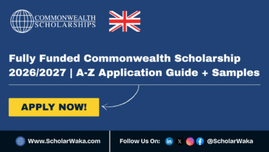 How to Apply for the Commonwealth Scholarship 2026/2027 - ScholarWaka