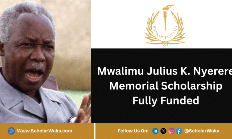 Mwalimu Julius K. Nyerere Memorial Scholarship 2025/2026 | Fully Funded - ScholarWaka