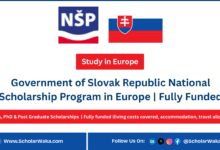 Government of Slovak Republic National Scholarship Program 2026 in Europe | Fully Funded - ScholarWaka