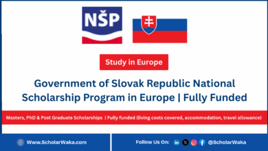 Government of Slovak Republic National Scholarship Program 2026 in Europe | Fully Funded - ScholarWaka