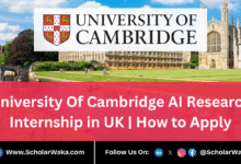 University Of Cambridge AI Research Internship 2025 In UK | How to Apply - ScholarWaka