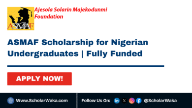 ASMAF Scholarship for Nigerian Undergraduates 2025 | Fully Funded - Scholarwaka