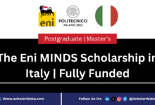 The Eni MINDS Scholarship 2026 in Italy | Fully Funded - ScholarWaka