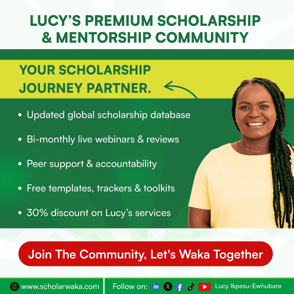 Scholarwaka premium community ad banner