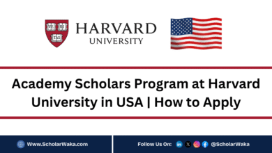 Academy Scholars Program 2026 at Harvard University in USA | How to Apply - ScholarWaka