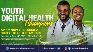 AfricaCDC Youth Digital Health Champions (Y-DHC) Program 2025 | How To Apply - ScholarWaka