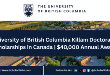 University of British Columbia Killam Doctoral Scholarships 2026 in Canada | $40,000 Annual Award - ScholarWaka