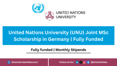 United Nations University (UNU) Joint MSc Scholarship 2026 in Germany | Fully Funded - ScholarWaka
