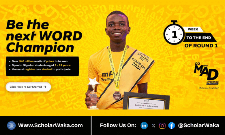 MTN mPulse Spelling Bee Competition 2025 For Young Nigerian Students | How to Apply - ScholarWaka