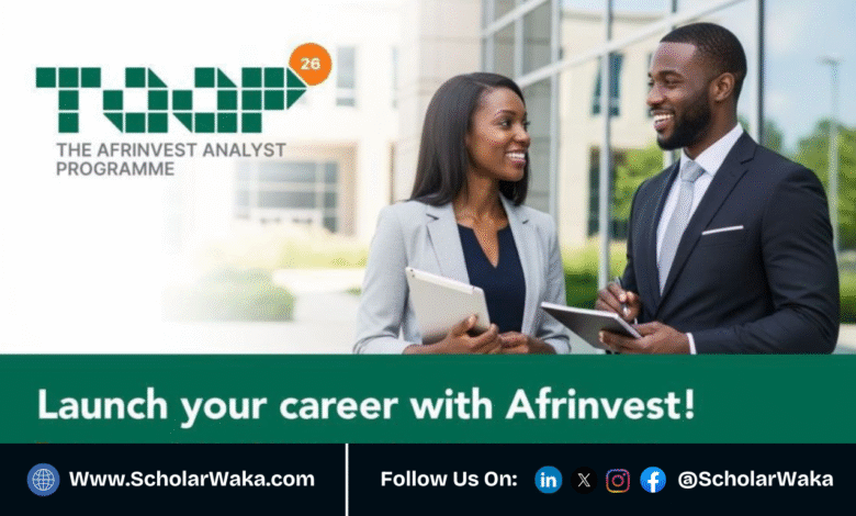 Afrinvest Analyst Trainee Program 2026 (TAAP 26) | How To Apply - ScholarWaka