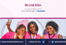 She Code Africa × Grow with Google × Coursera Scholarship Program 2025 | How to Apply - ScholarWaka