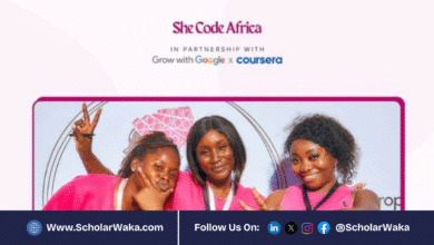 She Code Africa × Grow with Google × Coursera Scholarship Program 2025 | How to Apply - ScholarWaka