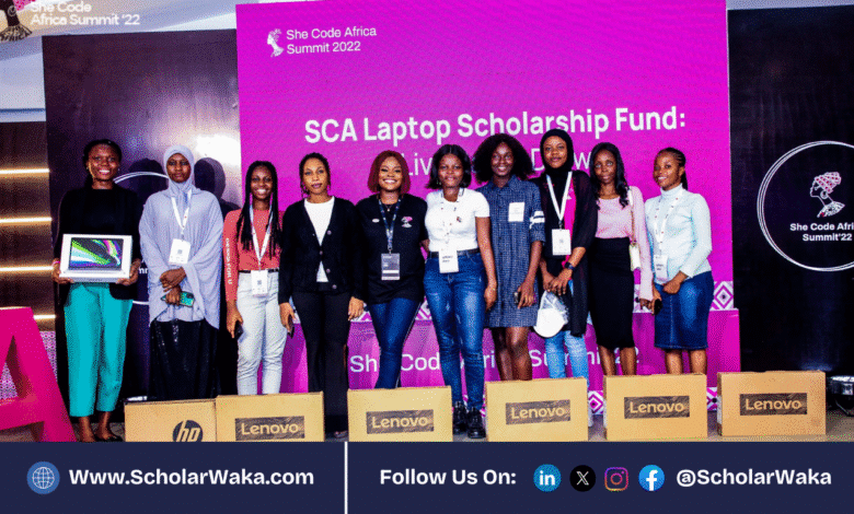She Code Africa Laptop Scholarship for African Girls 2025 | How to Apply - ScholarWaka