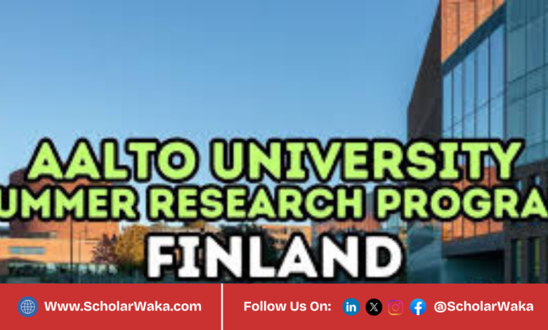 Aalto Science Institute International Research Programme 2026 | How to Apply - ScholarWaka