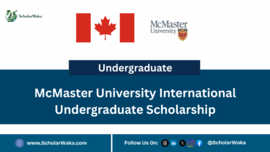 McMaster University International Undergraduate Scholarship - ScholarWaka