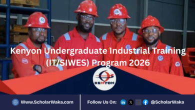 Kenyon Undergraduate Industrial Training (IT/SIWES) Program 2026 | How to Apply - ScholarWaka