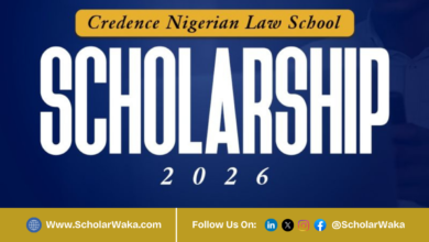 Credence Nigeria Scholarship Program 2026 for Law Students | How to Apply - ScholarWaka