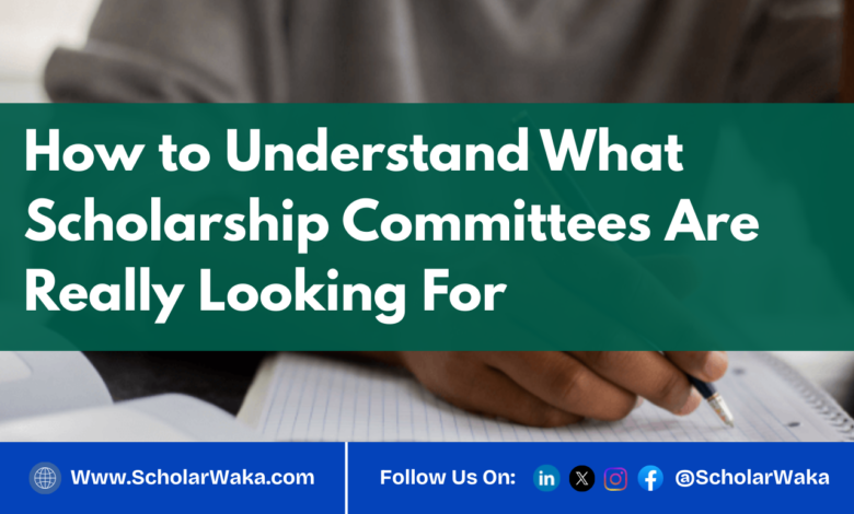How to Understand What Scholarship Committees Are Really Looking For | Easy Guide - ScholarWaka