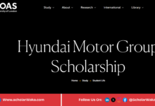 SOAS University of London Hyundai Motor Group Scholarship 2026 in UK | Fully Funded - ScholarWaka