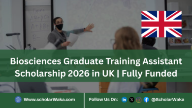 Biosciences Graduate Training Assistant Scholarship 2026 in UK | Fully Funded - ScholarWaka