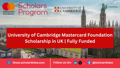 University of Cambridge Mastercard Foundation Scholarship in UK | Fully Funded - ScholarWaka