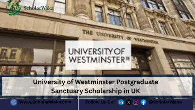 University of Westminster Postgraduate Sanctuary Scholarship in UK | Fully Funded - ScholarWaka
