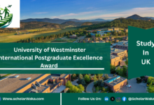 University of Westminster International Postgraduate Excellence Award | How to Apply - ScholarWaka
