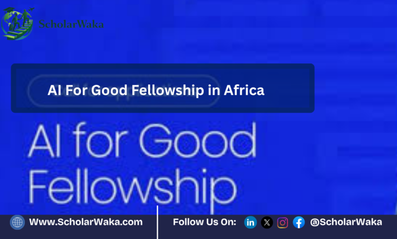AI For Good Fellowship in Africa | Apply Now - ScholarWaka