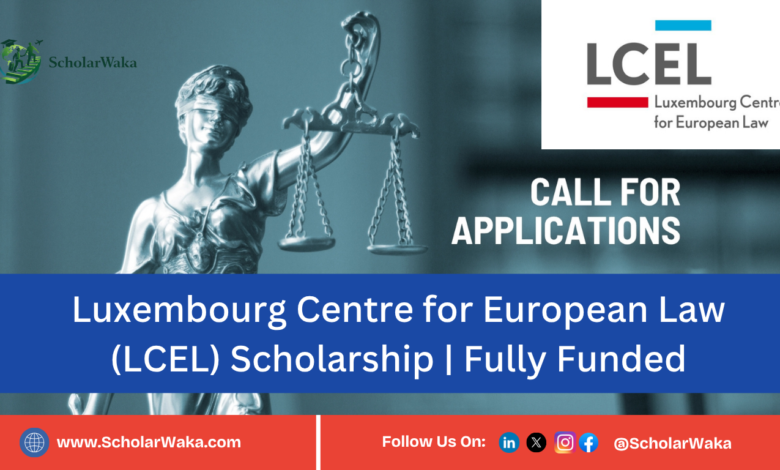 Luxembourg Centre for European Law (LCEL) Scholarship | Fully Funded - ScholarWaka