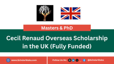 Cecil Renaud Overseas Scholarship in the UK (Fully Funded) - ScholarWaka