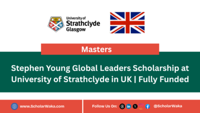 Stephen Young Global Leaders Scholarship at University of Strathclyde in UK | Fully Funded - ScholarWaka